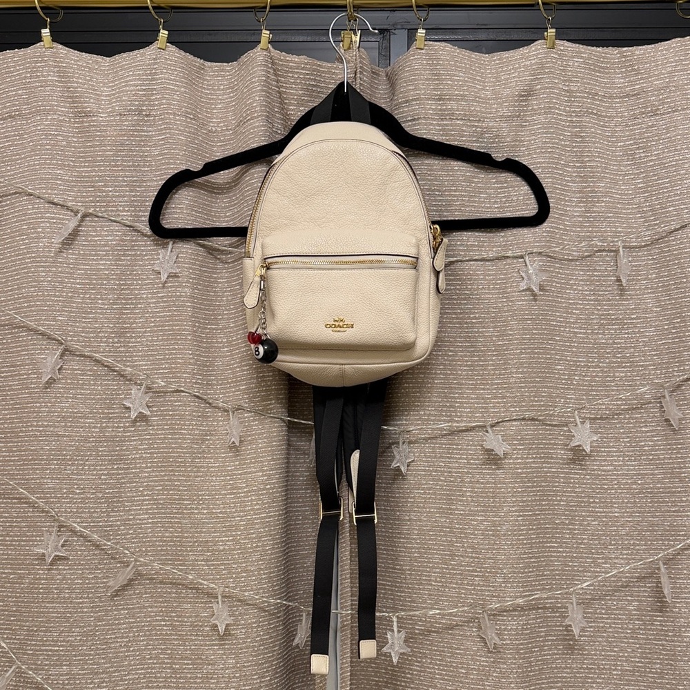 Coach Ivory Leather Backpack